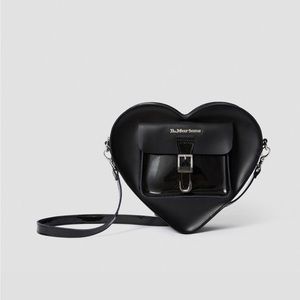 Dr. Martens Heart Shaped Leather Backpack Crossbody Purse Bag